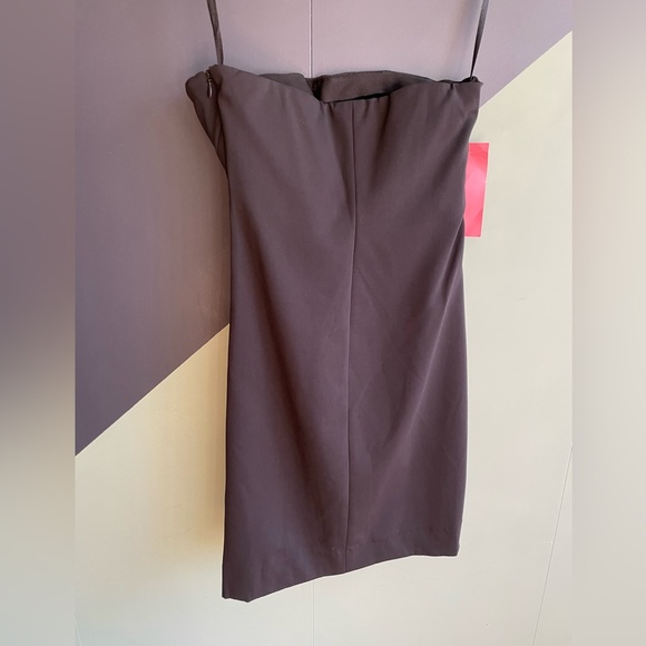 NWT Diane Von Furstenberg Black Strapless Mini Dress/LBD, Sz 2 - Picture 3 of 10